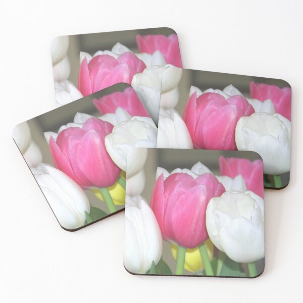Item preview, We Can Grow Tulips Pink and White Tulips designed and sold by Jenie Yolland.