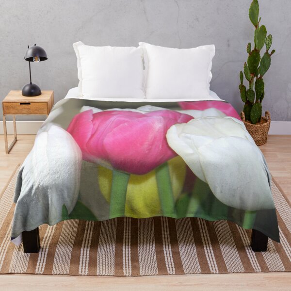 Item preview, We Can Grow Tulips Pink and White Tulips designed and sold by Jenie Yolland.