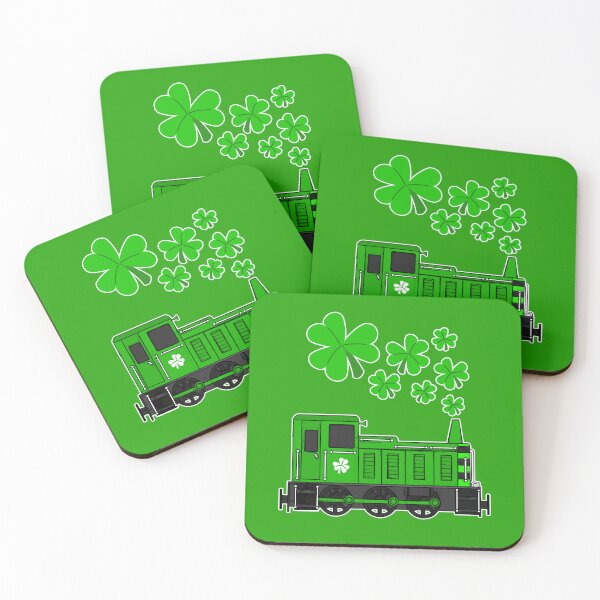 Item preview, St. Patrick's Day Train Diesel Shunter Railroad Enthusiast designed and sold by doodlerob.