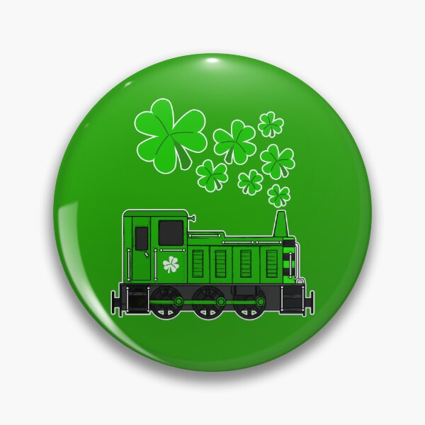 Item preview, St. Patrick's Day Train Diesel Shunter Railroad Enthusiast designed and sold by doodlerob.