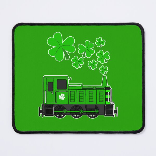 Item preview, St. Patrick's Day Train Diesel Shunter Railroad Enthusiast designed and sold by doodlerob.