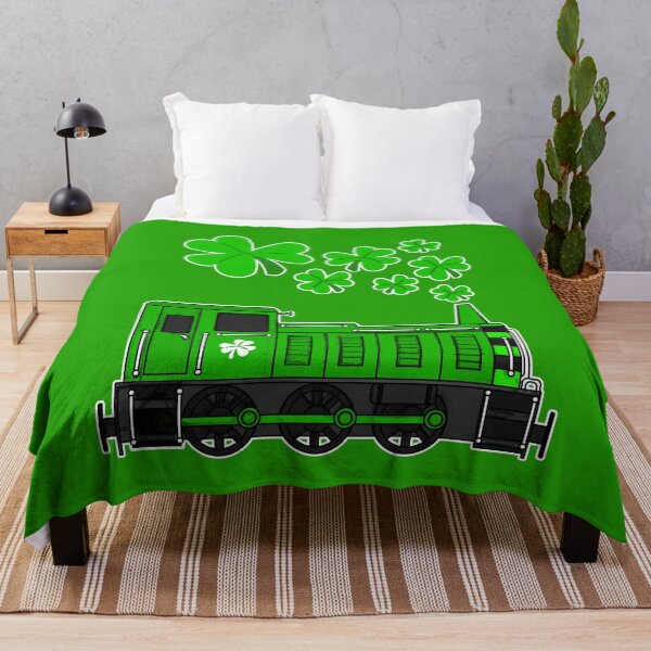 Item preview, St. Patrick's Day Train Diesel Shunter Railroad Enthusiast designed and sold by doodlerob.