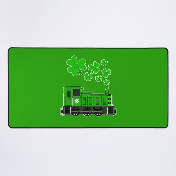 Item preview, St. Patrick's Day Train Diesel Shunter Railroad Enthusiast designed and sold by doodlerob.