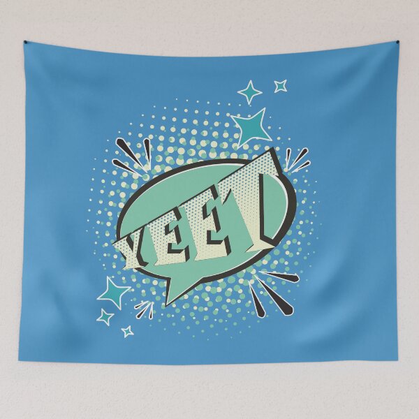Item preview, YEET Comic Speech Bubble Funny Meme Blues designed and sold by Missing In Art.