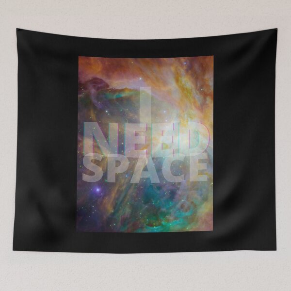 Item preview, I Need Space - Rainbow Galaxy 2 designed and sold by Quirkdom.