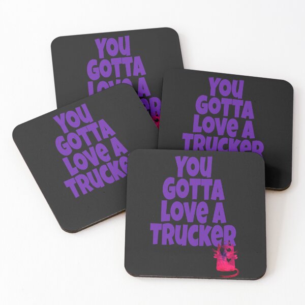 Item preview, You gotta love a trucker with cute cat and heart designed and sold by Areashor.