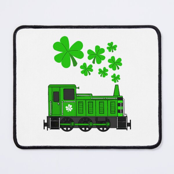 Item preview, St. Patrick's Day Train Diesel Shunter Railroad Enthusiast designed and sold by doodlerob.