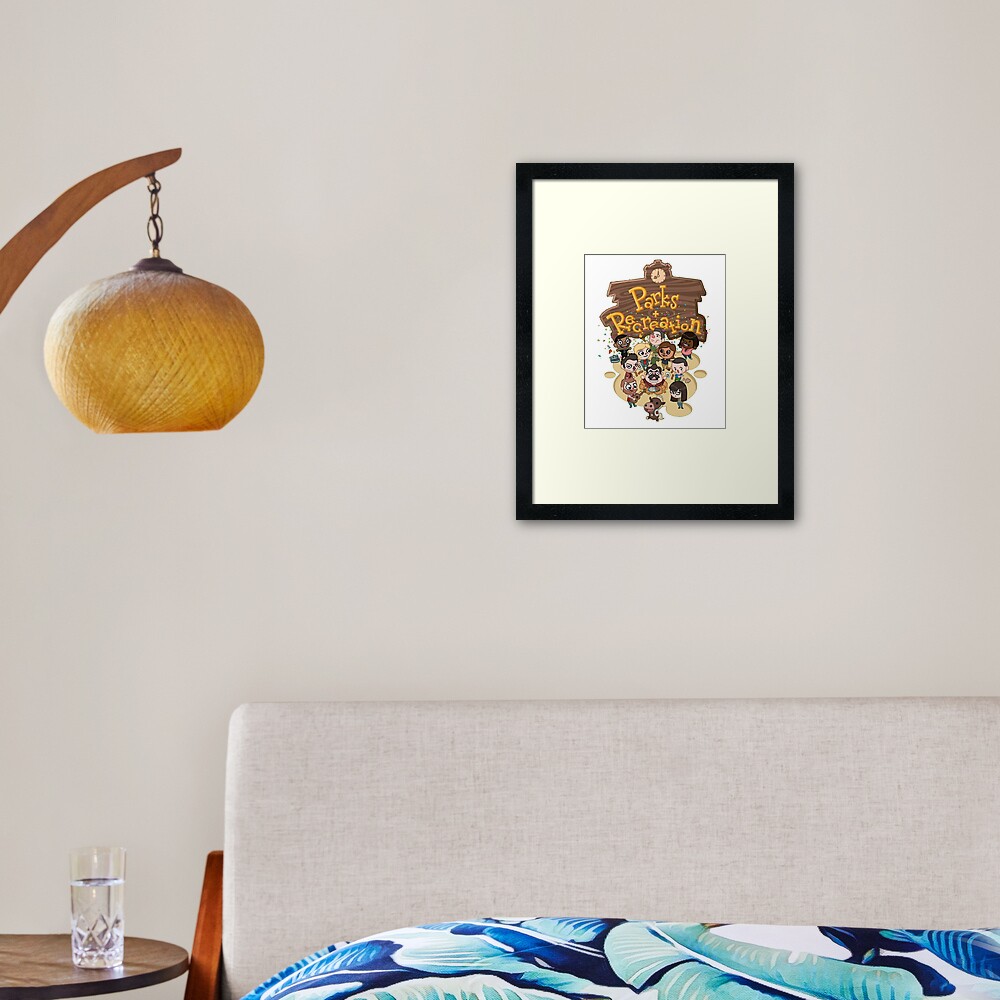 Parks & Rec Framed Art Print