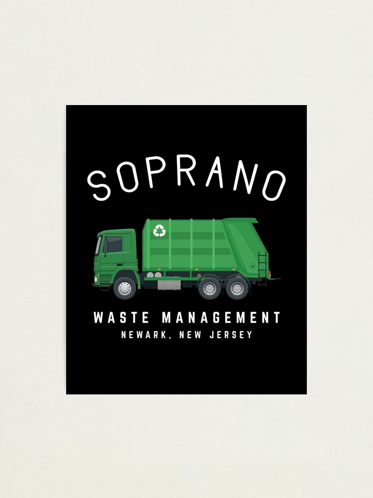 "Soprano Waste Management Newark New Jersey" Photographic Print by