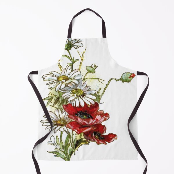 Item preview, Vintage Floral Daisies and Poppies designed and sold by SaraValor.