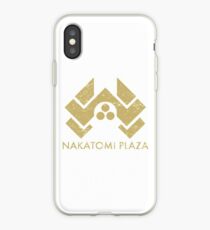 A distressed version of the Nakatomi Plaza symbol iPhone Case