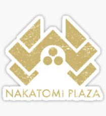 A distressed version of the Nakatomi Plaza symbol Sticker