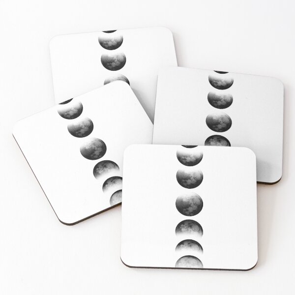 Item preview, Moon Phases | Black and White Moons | Minimalist Design designed and sold by NORDIKART.