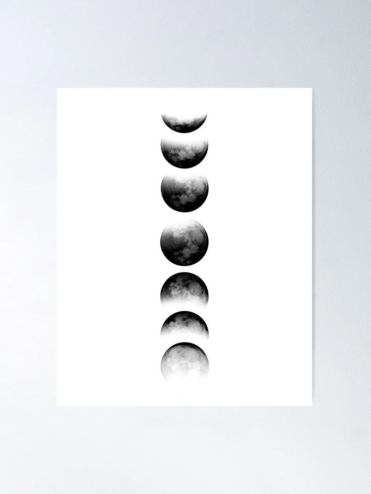  Custom Lunar Phase Art, Custom Moon Print, Moon Poster