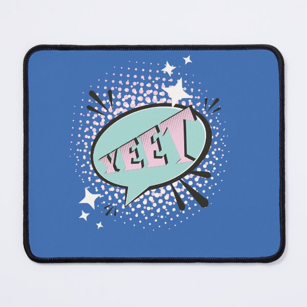 Item preview, YEET Comic Speech Bubble Funny Meme Blue and Pink designed and sold by Missing In Art.