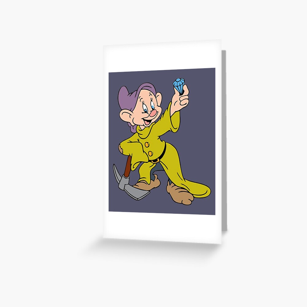 Dopey Svg Snow White Svg Dwarf Dopey Svg Seven Greeting Card For Sale By Gracieber Redbubble 