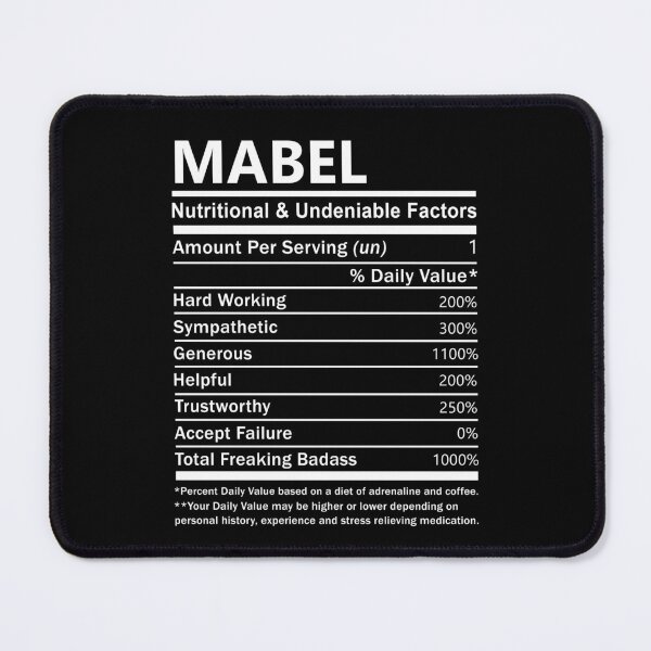 Item preview, Mabel Name T Shirt - Mabel Nutritional And Undeniable Factors Gift Item Tee designed and sold by artiagasonya.