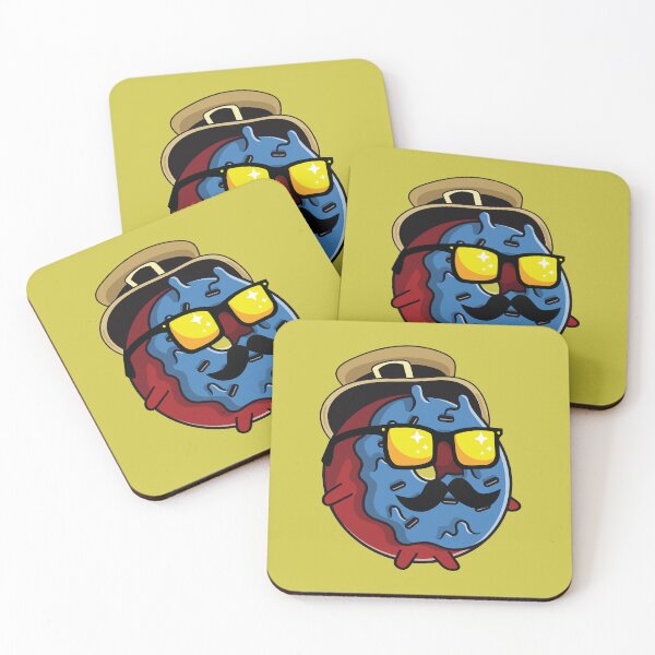 Item preview, Cool donut with mustache and sunglasses designed and sold by Donutlovers.