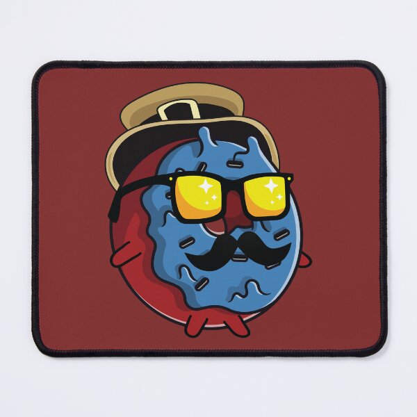 Item preview, Cool donut with mustache and sunglasses designed and sold by Donutlovers.