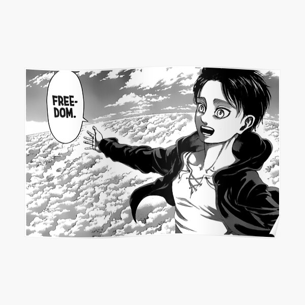 Liberté d'Eren Jaeger Poster