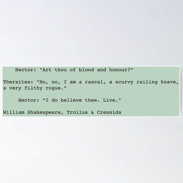Item preview, Troilus & Cressida - Shakespeare designed and sold by whitearmed-hera.