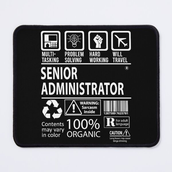 Item preview, Senior Administrator T Shirt - MultiTasking Certified Job Gift Item Tee designed and sold by sabinacsnm.