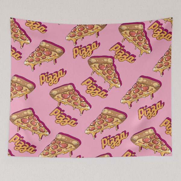 Artikelvorschau, Kopie des Peperoni-Pizza-Musters (rosa Hintergrund) entworfen und verkauft von MinimalAnGo.