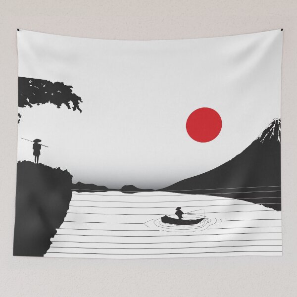 Item preview, Fishermen at Night designed and sold by Vector-Market.