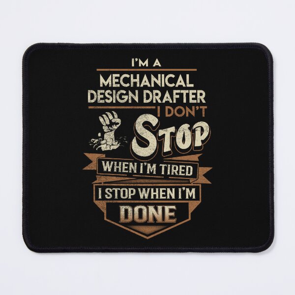 Item preview, Mechanical Design Drafter T Shirt - I Stop When Done Job Gift Item Tee designed and sold by paneczkopat.