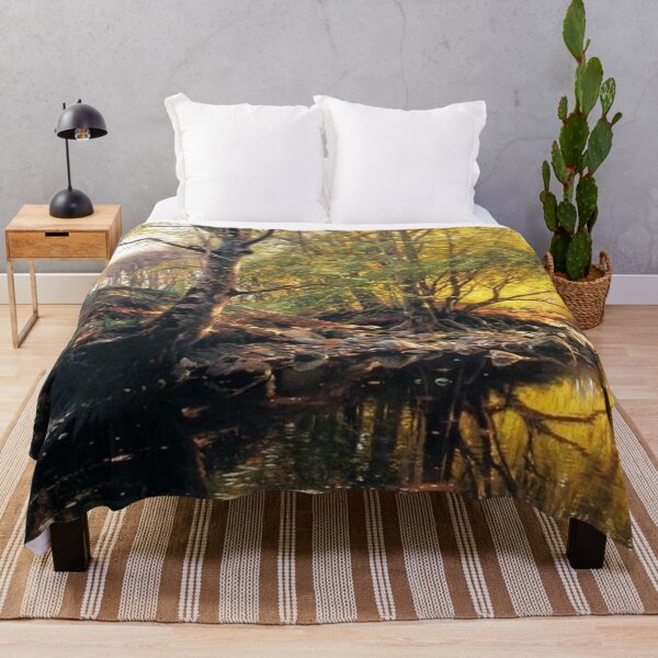 Item preview, Tranquil Forest Stream and Wooden Bridge designed and sold by SweetMySpot.