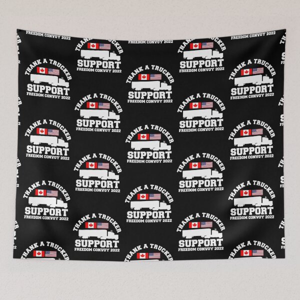 Item preview, Freedom Convoy 2022 In Support of Canadien & USA Truckers designed and sold by CharJens.