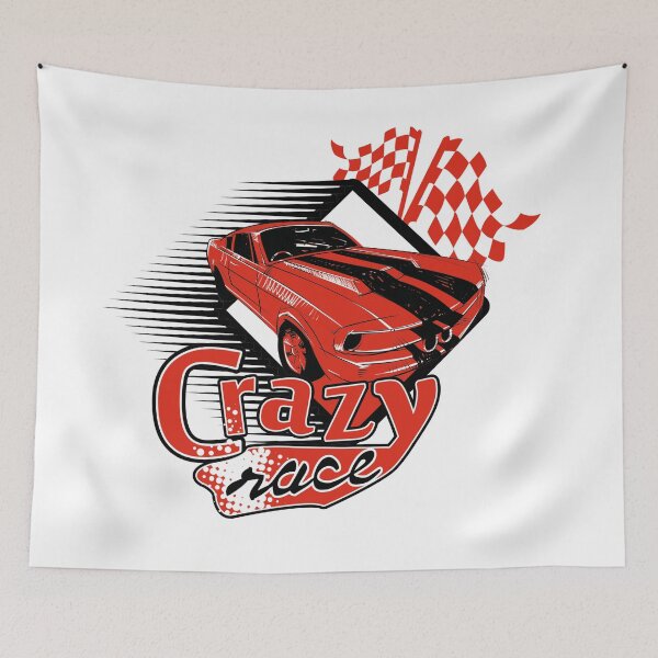 Item preview, loco carrera mustang coche designed and sold by SpotWarehouse.