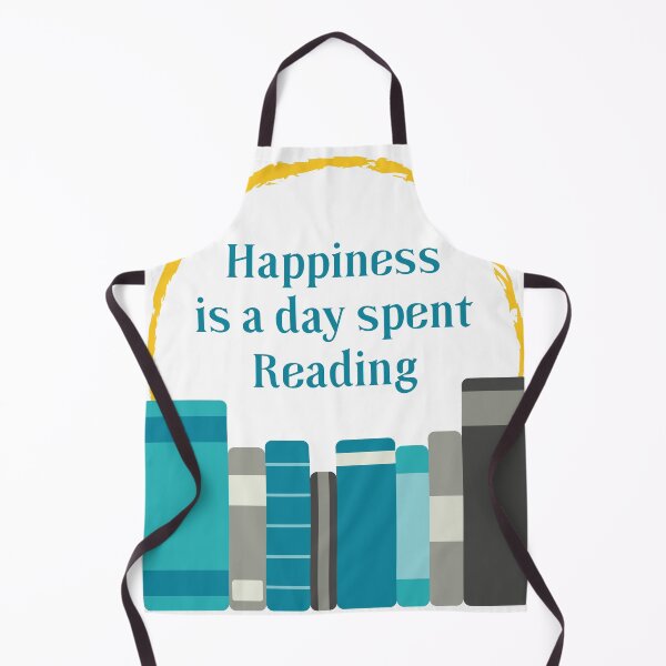 Item preview, Happiness is a Day Spent Reading | Turquoise Grey | White designed and sold by Wintre2.