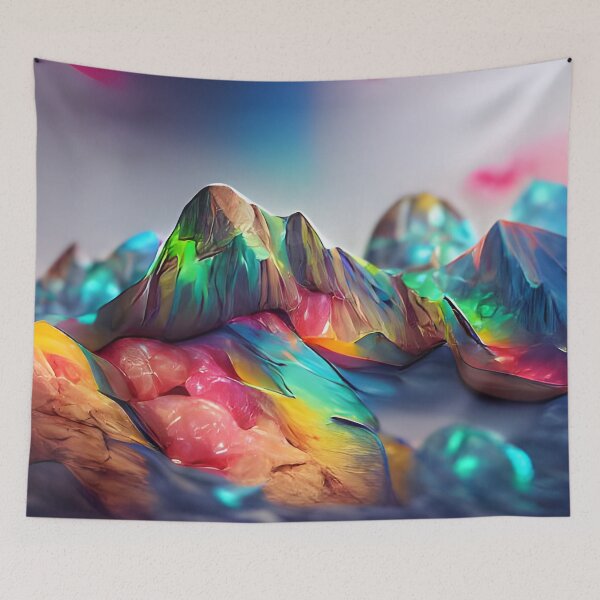 Item preview, AI Generated Art, Opal Mountains  designed and sold by ACC .