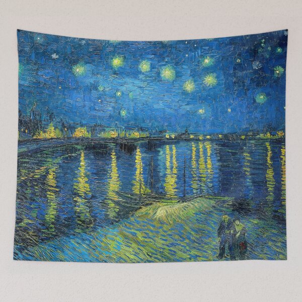 Item preview, Starry Night Over the Rhone Art Print by Vincent Van Gogh | Redbubble designed and sold by TheSoulOfArt.