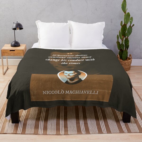 Item preview, Niccolò Machiavelli - Whosoever desires constant success must change his conduct with the times designed and sold by Syahrasi.