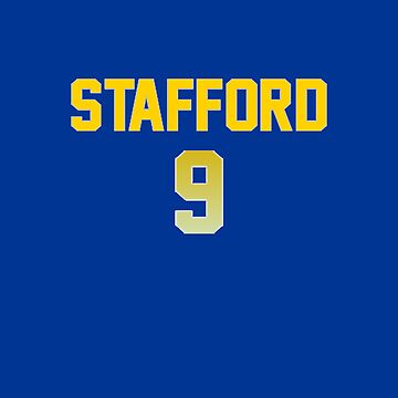 Matthew Stafford Jersey Sticker for Sale by sstagge13