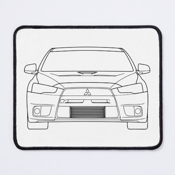 Item preview, Mitsubishi Lancer EVO X Black Lines designed and sold by EdimDesign.