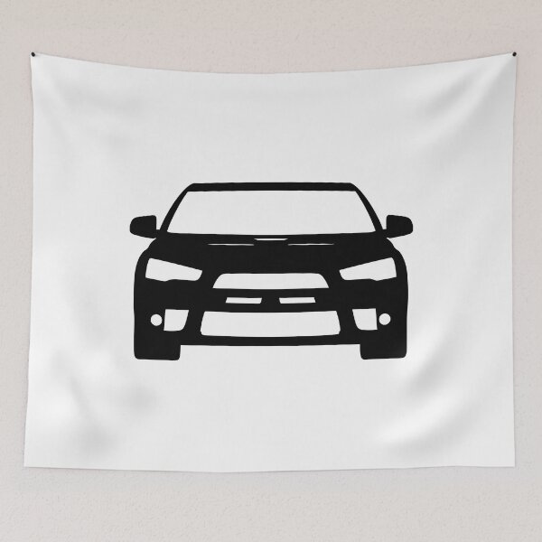 Item preview, Mitsubishi Lancer EVO X Black Sticker designed and sold by EdimDesign.