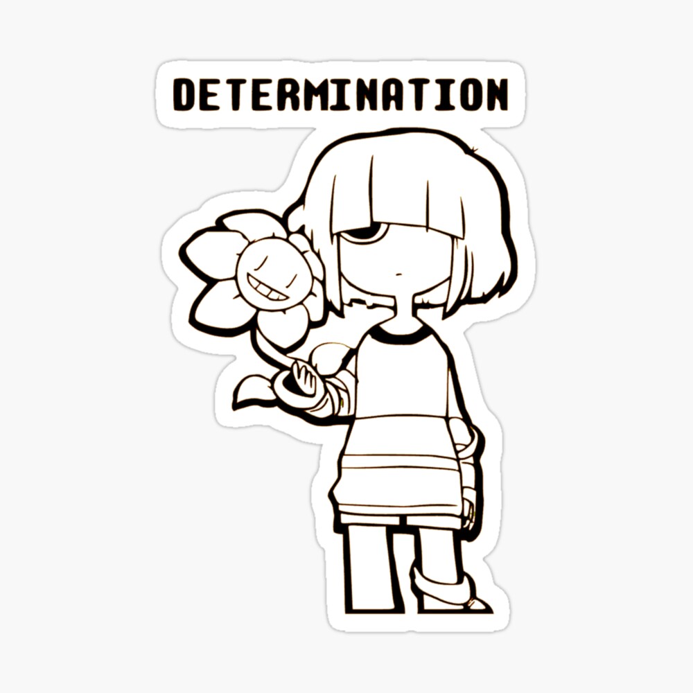 Frisk And Flowey Undertale Determination Photographic Print By Otakupapercraft Redbubble