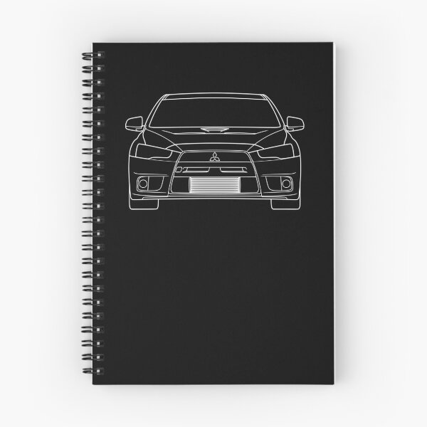 Aperçu de l'œuvre Mitsubishi Lancer EVO X White Lines créée et vendue par EdimDesign.