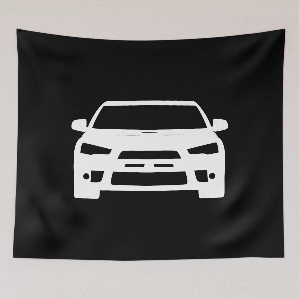 Item preview, Mitsubishi Lancer EVO X White Sticker designed and sold by EdimDesign.
