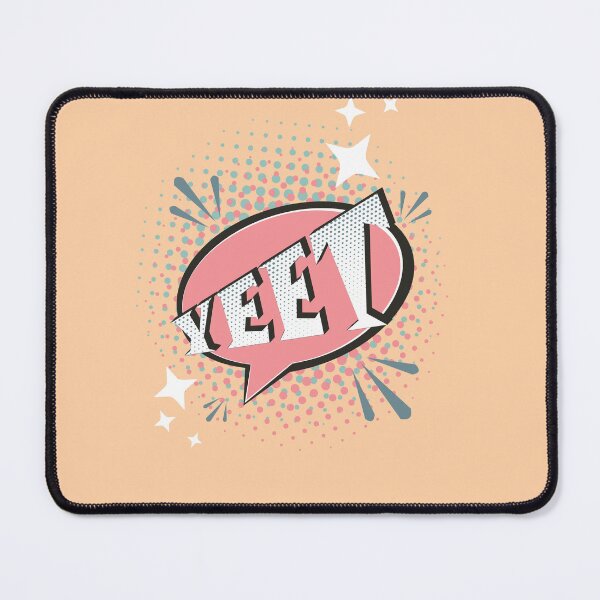 Item preview, YEET Comic Speech Bubble Funny Meme Peach Red designed and sold by Missing In Art.