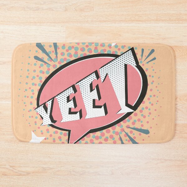 Item preview, YEET Comic Speech Bubble Funny Meme Peach Red designed and sold by Missing In Art.