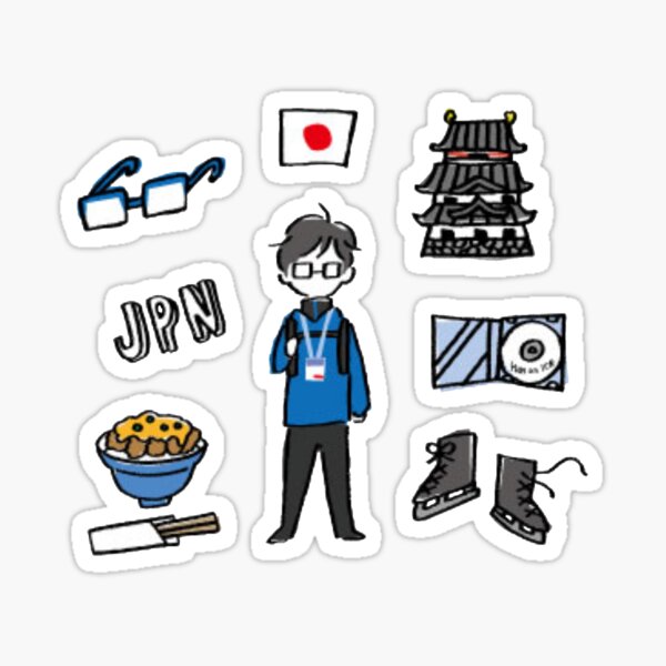 Katsuki Yuuri Set Sticker