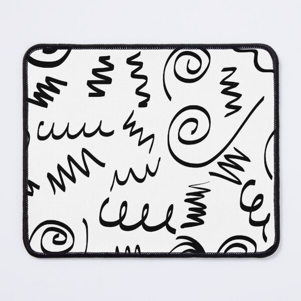 Item preview, Scribble Seamless Pattern in Black and White designed and sold by Angela Cini.