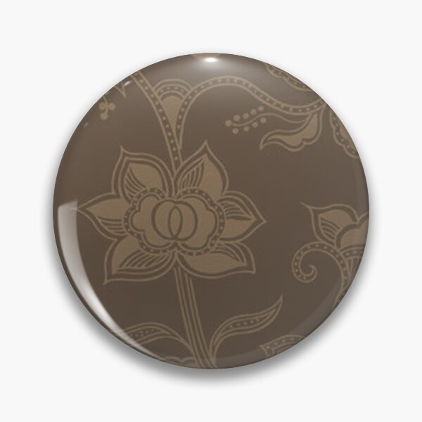 Item preview, Glamorous Vintage Floral Elegant Coffee Brown designed and sold by SaraValor.