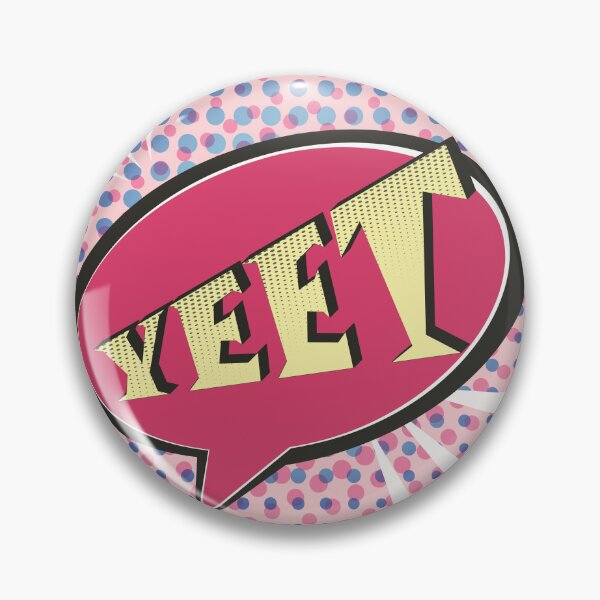 Item preview, YEET Comic Speech Bubble Funny Meme Pink Red designed and sold by Missing In Art.