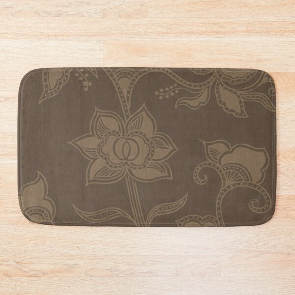 Item preview, Glamorous Vintage Floral Elegant Coffee Brown designed and sold by SaraValor.