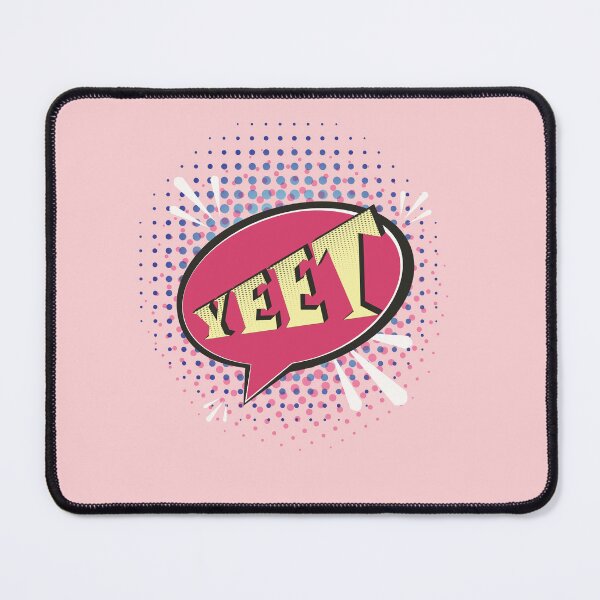 Item preview, YEET Comic Speech Bubble Funny Meme Pink Red designed and sold by Missing In Art.
